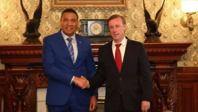 Prime Minister Andrew Holness meeting with Jake Sullivan