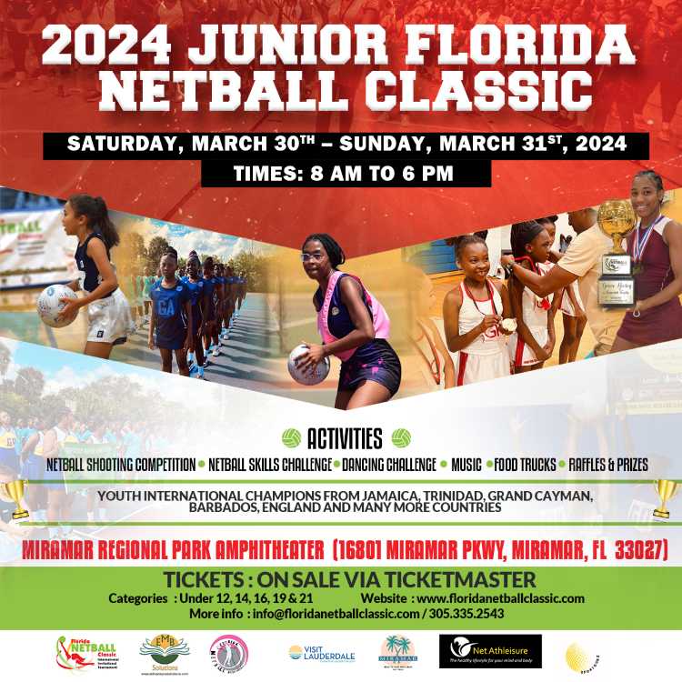 2024 Junior Florida Netball Classic International Invitational Tournament