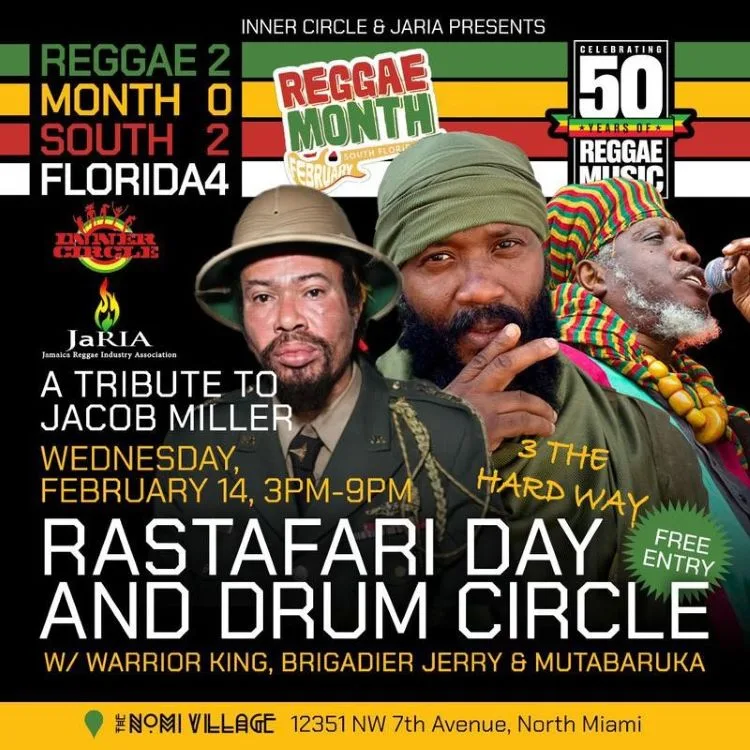 Reggae Month South Florida: Rastafari Day and Drum Circle