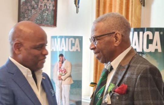 Owen Gray Receives Jamaica's Order of Distinction from Alexander Williams