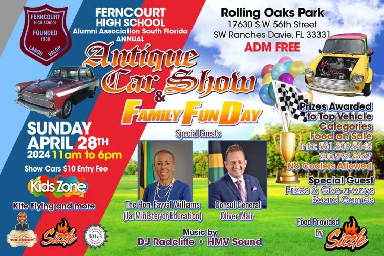 Ferncourt High School Alumni Association of South Florida Annual Antique Car Show & Family Fun Day