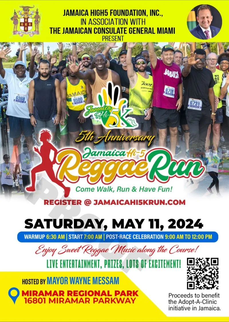 Jamaica Hi-5K Walk/Run 5th Anniversary Reggae Run