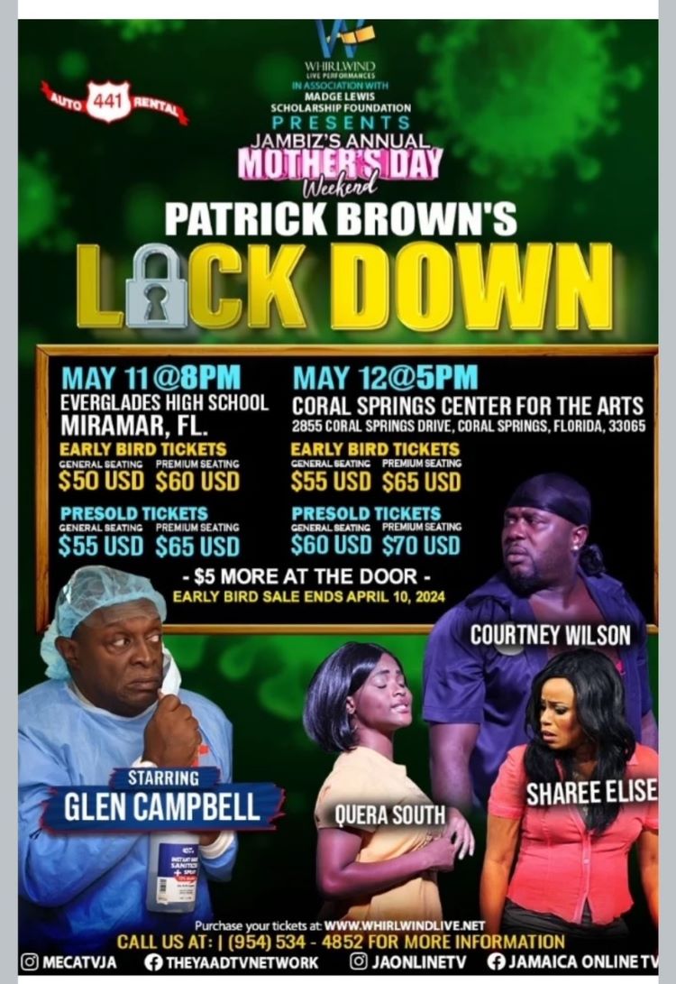Mother's Day Weekend Patrick Brown's LOCK DOWN